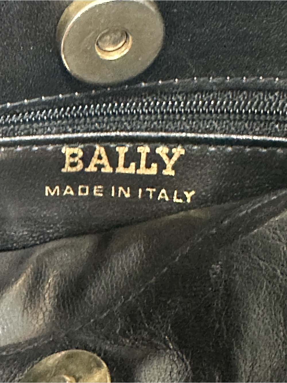 Vintage Bally Leather Circle Handle Bag 70s 80s - Picture 12 of 13